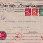 Finnland - 2 M. Löwe u.a. Firmenbrief Helsinki - Chemnitz 1941 Doppelzensur