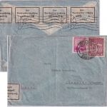 Chile - 10 P. Flugpostmarke u.a. Luftpostbrief Santiago - Chemnitz 1937 - Zensur