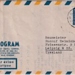 Schweden - 30 Ö. Strindberg Aerogramme Boras - leipzig 1950