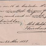Norwegen - 10 Ö. Posthorn Ganzsache Bergen - Chemnitz 1885 - Judaika !