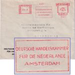 Niederlande - Amsterdam 1936 2 1/2 C. AFS "Deutsche Handelskammer" Drucksache