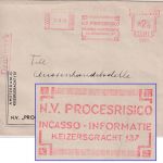 Niederlande - Amsterdam 1935 2 1/2 C. AFS "NV Procesrisico" Drucksache