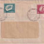 DDR - 12+24 Pfg. Wintersport Oberhof Bogenecken mit Druckerzeichen SST 1951