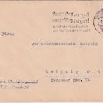 DDR - "Unser Weg war gut..." Parteiwerbung Masch.stpl. Brief Dresden 1963