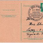DDR - 10 Pfg. Pieck Ganzsache Ersttag ESST Berlin W8 3.1.56