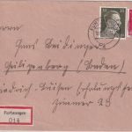 DR - 12+30 Pfg. AH Einschreibebrief Furtwangen - Heiligenberg 1941