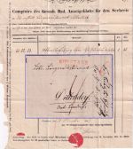 Baden - Constanz 24. Okt. roter L2 Portobrief n. Nordhalden 1845 - mit Inhalt