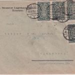 DR-Infla - 4x5.000 M. Queroval Perfin "MSK" Brief Konstanz - Regenburg 30.8.23