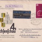 DDR - Dresden Schiffspost MS Thälmann Schuckkuvert 4. Sachsenschau Vignette 1965