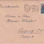 DDR - 6 Pfg. 70. Todestag K. Marx Drucksache Leipzig 1953