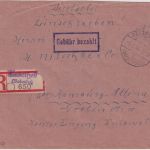 All.Bes. - Radolfzell 5.2.45 Gebühr bezahlt Ra1 Einschreibebrief n. Hamburg