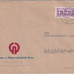 DDR - 20 Pfg ZKD/Verwaltungspost A/1311 Brief Pirna - Leipzig 18.9.57