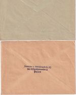 DR - Posen 1940 2 Feldpostbriefe Luftgau-Kdo. II Fl.Ausb.Rgt. 31 n. Leipzig
