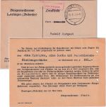 FZ/Baden - Überlingen 18.6.48 Gebühr bezahlt/Taxe percue roter Ra1 Ortskarte