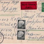 BRD - 10 Pfg. Heuss Med. Ganzsache+Zusatz Eilkarte Deggenhausen ü. Markdorf 1960