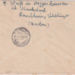 BRD - 20+60 Pfg. Posthorn/Bauten Einschreibebrief Deggenhausen ü. Markdorf 1951
