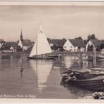 Baden - Unter-Uhldingen Partie am Hafen sw-Foto-AK gelaufen 1942