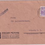 DDR - 15 Pfg. 5-Jahresplan II Geschäftspapiere Karl-Marx-Stadt - Leipzig 1954