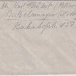 Dt. Bes. Lothringen - Berthelming Moselle franz. Stpl. Feldpostbrief 1940