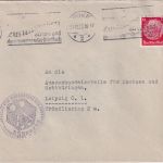 DR - Nürnberg 1935 Aussenhandelsstelle Nordbayern/Südthüringen Brief n. Leipzig