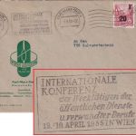DDR - Karl-Marx-Stadt 1955 Int. Konferenz Werktätige Masch.werbestpl. Brief