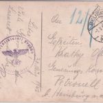 DR - Beuron 1942 Feldpostkarte Reservelazarett "Achtung Abstand !" n. Petronell