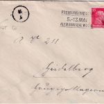 DR - 15 Pfg. Kant Brief Freiburg - Heidelberg/hauptpostlagernd 1928 Friststempel