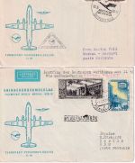 DDR/Sowjetunion - Dt. Lufthansa Erstflug Berlin - Moskau 1.4.60 -2 Belege