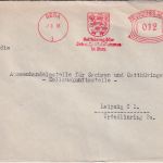 DR - Gera 1936 12 Pfg. AFS "Ostthüringische Industrie- u. Handelskammer" Brief