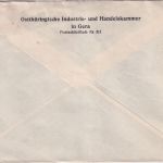 DR - Gera 1936 12 Pfg. AFS "Ostthüringische Industrie- u. Handelskammer" Brief