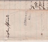 Baden - Löffingen Postablage Unadingen Dienstbrief n. Hüfingen 1865