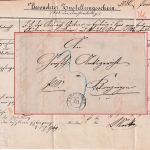Baden - Emmendingen 22 JUL K2 Besonderer Zustellungsschein n. Kenzingen 1867