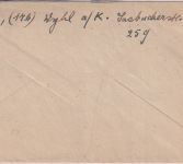 FZ/Baden - Wyhl ü. Emmendingen Poststelle I Brief n. Hafenlohr 31.12.48