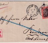 DR - 30 Pfg. Germania/Reichspost Einschreibebrief Müllheim - Kandern 1900