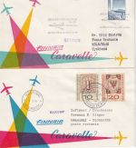 BRD/Finnland - Finnair Erstflug Caravelle Köln - Helsinki 1.4.60 Hin u. Retour
