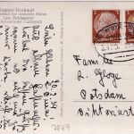 DR - Zell (Wiesental) Todtnau Bahnpost Z. 129 AK/Schlageter-Denkmal Schönau 1937