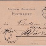 DR - Murg 1878 Postsache/Postkarte n. Waldshut - postgeschichtlicher Text !!