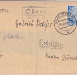 DR - 25 Pfg. Leipziger Messer Zensurbrief i.d. SCHWEIZ Oberhof ü. Murg 1940