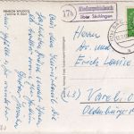 BRD - (17b) Niedergebisbach ü. Säckingen Landpost-Ra2 Karte n. Varel