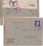 DR - 25 Pfg. AH Zensurbrief i.d. SCHWEIZ Waldshut - Dürrenäsch 1942