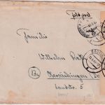 DR - Feldpostbrief Fp.Nr. 11152F n. Obersäckingen 1944 "amtlich verschlossen"