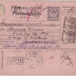 Ungarn/Slowakei - 2 F. Ganzsache + Zusatz Postanweisung Alsoricso 1918