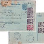 Ungarn/Slowakei - 10 F. Ganzsache + Zusatz Nachnahme-Paketkarte Eperjes 1917