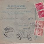 Ungarn/Slowakei - 10 F. Ganzsache + Zusatz Paketkarte Varanno - Szolnok 1918