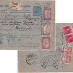 Ungarn/Slowakei - 10 F. Ganzsache + Zusatz Paketkarte Varanno - Szolnok 1918