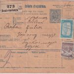 Ungarn/Slowakei - 10 F. Ganzsache + Zusatz Paketkarte Beszterczebanja 1918
