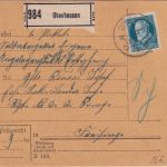 Bayern - 20 Pfg Ludwig Soldatenpaketkarte/Sondertarif Oberhausen - Freising 1917