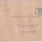 All.Bes. - Neu-Ulm 13.9.45 "Rucksackbrief" aus ÖSTERREICH n. Rosenheim