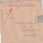 All.Bes. - Neu-Ulm 13.9.45 "Rucksackbrief" aus ÖSTERREICH n. Rosenheim