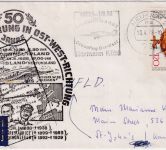 BRD - Neu-Ulm 1978 Luftpostbrief n. KANADA Sondercachet 50 J. Altlantikflug